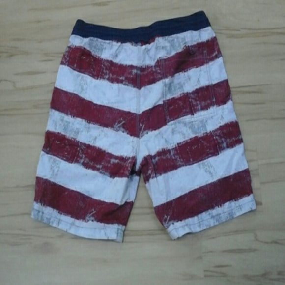 Mossimo Patriotic American Flag Stars & Stripes  Swim Trunks Swim Suit Medium - Picture 2 of 5
